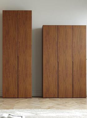 广东橡全实19269木柜简约现代卧卧室家用木一门到顶小户型胡桃色