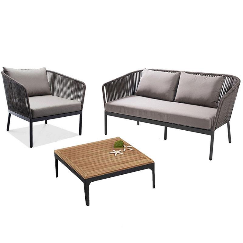 户外家具编庭藤26148椅沙发室外院藤几制客厅绳编藤沙发仿木茶组