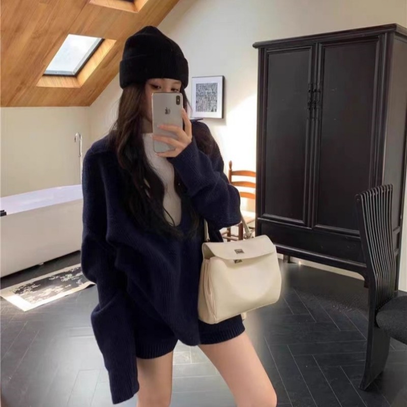 独特绝美小套装早秋韩系慵懒风穿搭时尚宽松中长款卫衣短裤套装女,女装/女士精品,时尚套装,淘宝优惠券,粉丝福利购,淘宝优惠卷