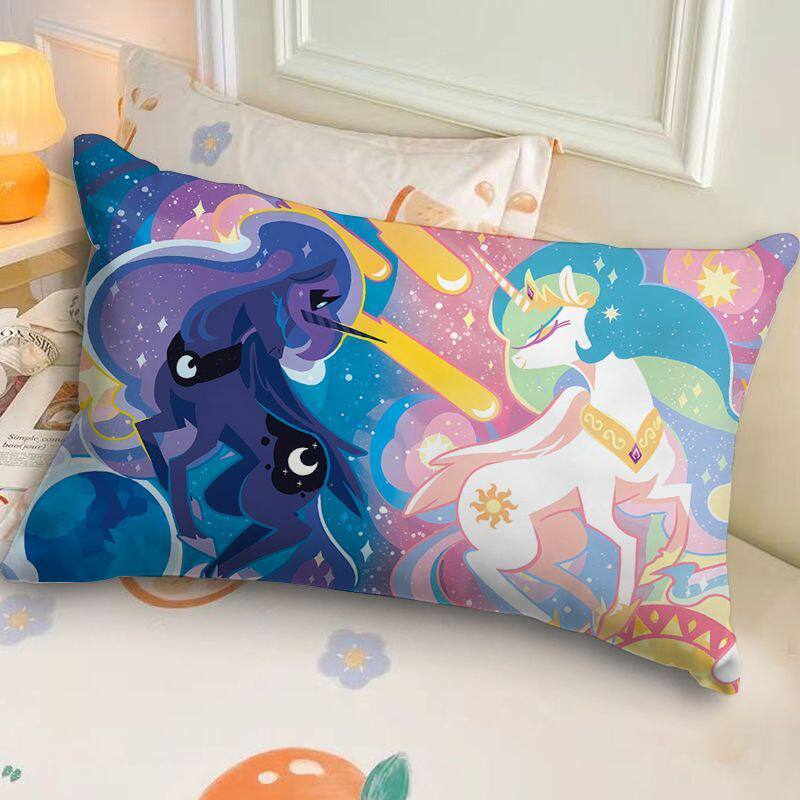 卡通小马宝莉抱枕可爱少女心靠枕长方形超软学生宿舍卧室床头枕头