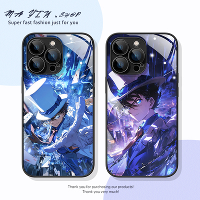 适用于oppo玻璃手机壳基德柯南