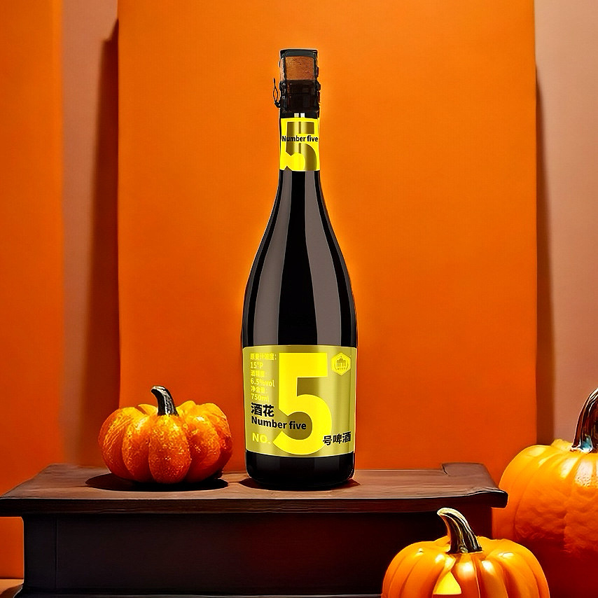 新款龙回头格兰登堡酒花5号小麦瓶装窖藏精酿原浆啤酒750毫升6瓶