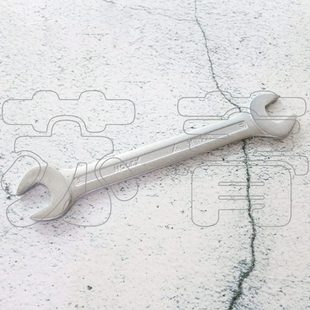 61带OL霍夫曼0 德国X 系列圆形 镀铬 双头开口扳手手柄0H95 E有椭