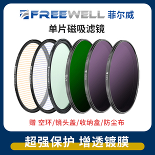 FREEWELL菲尔威磁吸UV ND减光镜黑柔滤镜拉丝滤镜