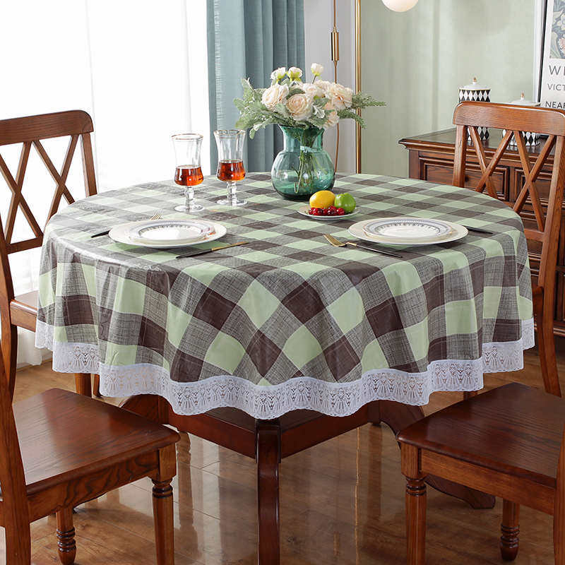 大圆桌布布艺防水防油免洗防烫塑料家用PVC圆桌子台布圆形餐桌垫,居家布艺,桌布,淘宝优惠券,粉丝福利购,淘宝优惠卷