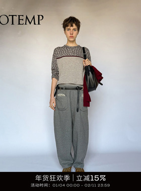 COTEMP VINTAGE STYLE HAREN PANTS 25FW廓形两穿复古萝卜裤女