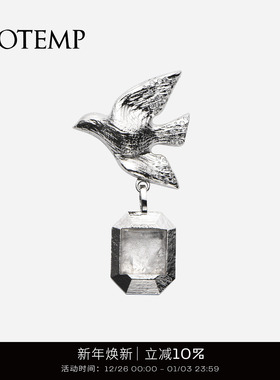 cotemp Carré Brooch 25FW小鸟方钻系列胸针气质胸花