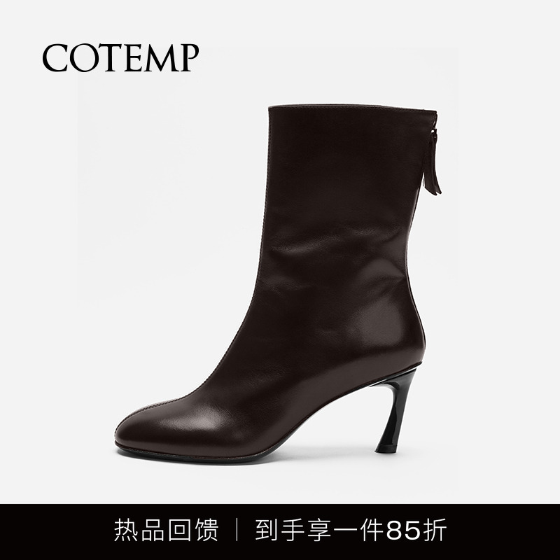 RegaloBoots高跟中筒靴马蹄跟踝