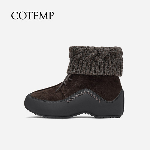 cotemp沙漠木屐羊毛短靴