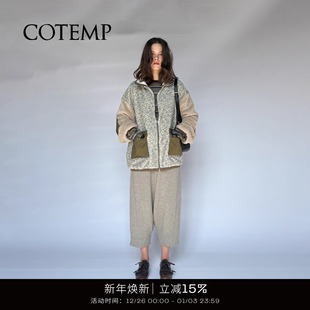 25FW新款 FLEECE 尼克摇粒绒立领印花外套女 NICCO cotemp