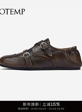 cotemp Ducal Brodé Monk 25FW新款布洛克柔软孟克鞋乐福鞋子女