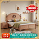 儿童床白蜡木环保简奢全实木男女孩1.2卡通1.35储物1.5单人床储物