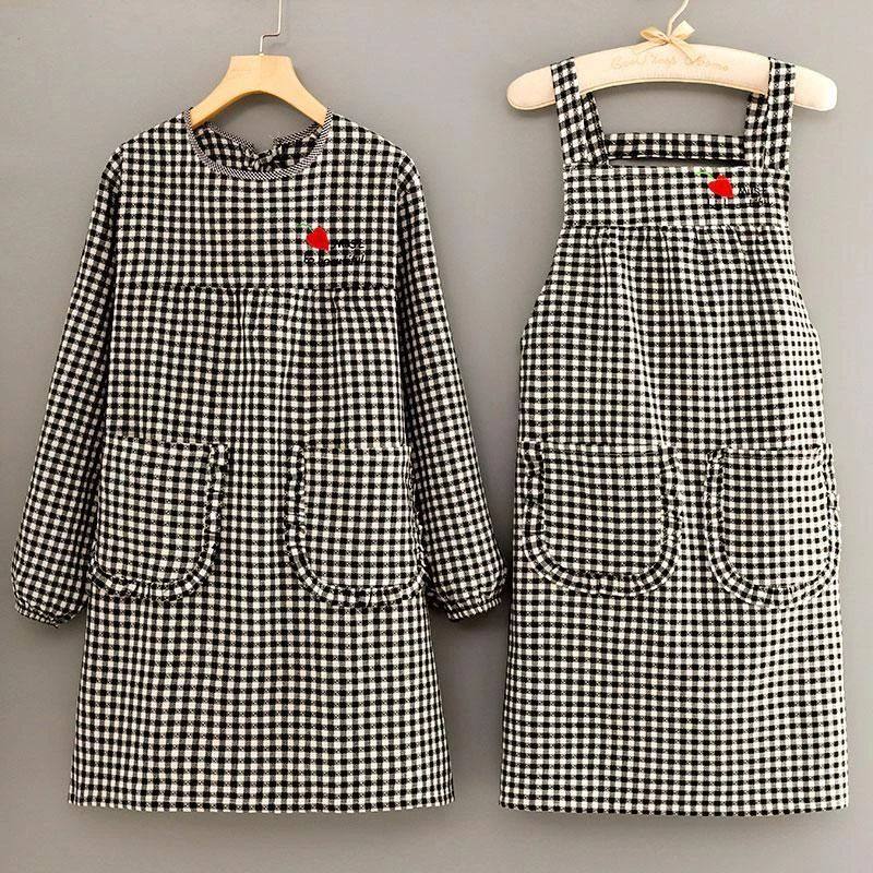 成人长袖罩衣厨房家用做饭围棉布透气防油防污上班工作服耐脏,家庭/个人清洁工具,围裙套装,淘宝优惠券,粉丝福利购,淘宝优惠卷