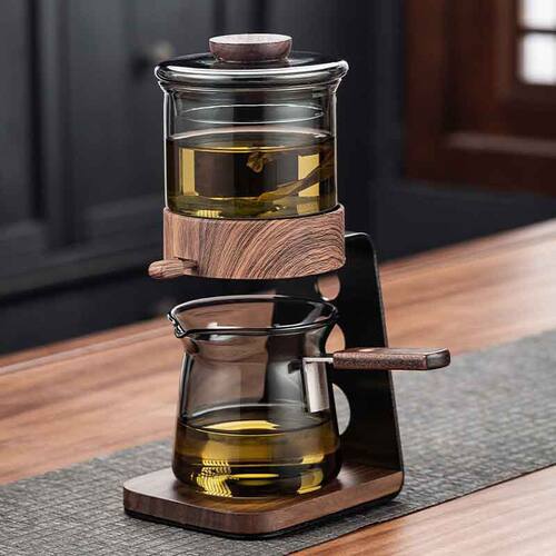懒人自动泡茶器茶壶 茶水分离玻璃茶具套装 茶杯家用功夫茶杯公杯