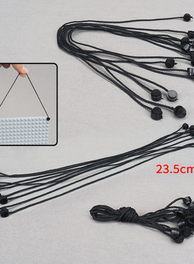 黑绳双头积木14424积木场景搭配模型配件小零件组装玩具