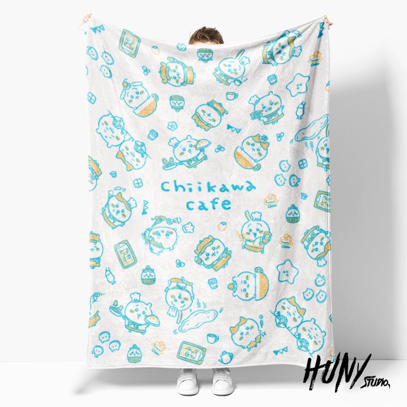 吉伊卡哇Chiikaw周边午睡毯沙发毯办公室午休毛毯盖腿法兰绒毯子