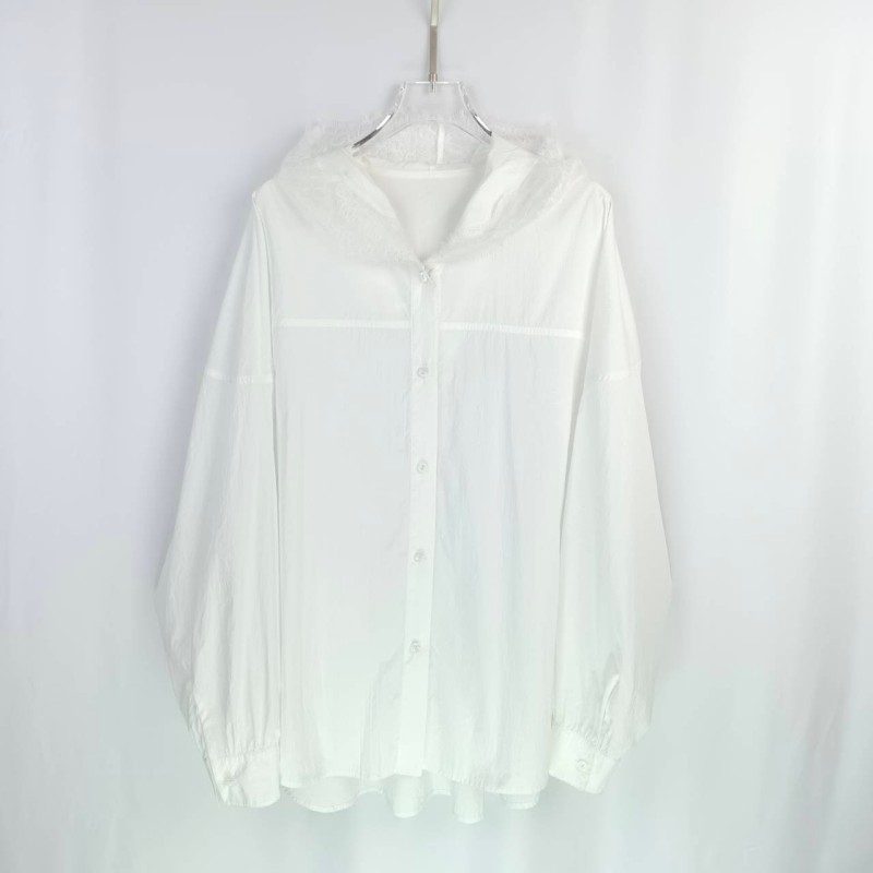【小小高奢】蕾丝帽衬衫防晒服F185