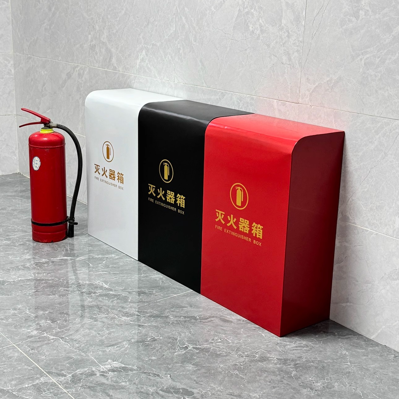 商铺灭火器箱灭火器专用箱收纳架