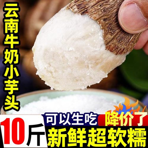 云南牛奶小芋头新鲜蔬菜粉糯红毛芋头槟榔芋当季芋艿香芋农家软糯