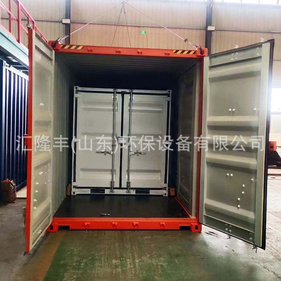 40尺集装箱侧面四开门 内装8英尺套箱 侧四开门集装箱