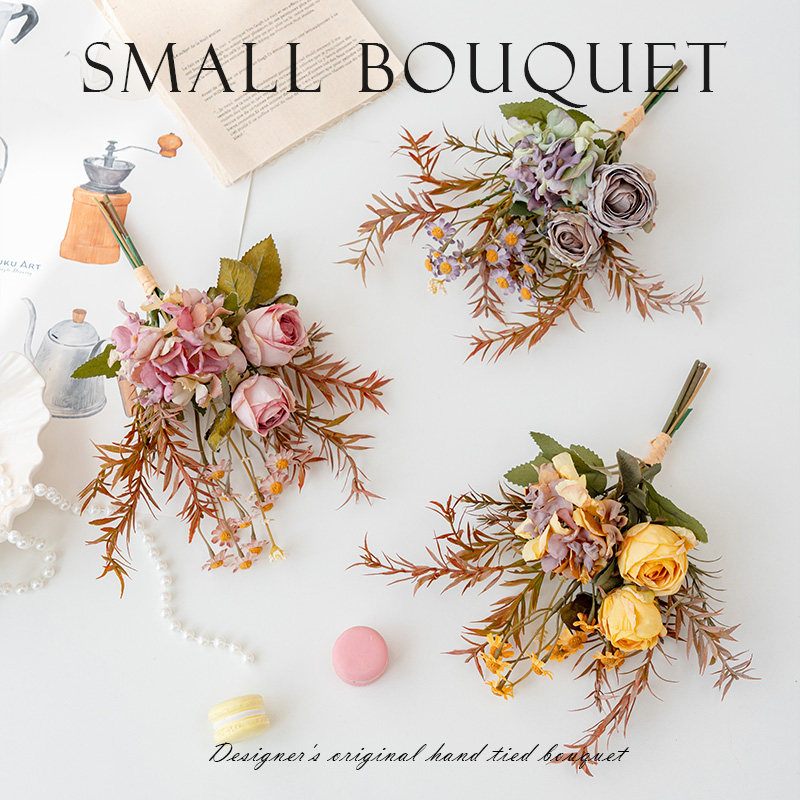 ins风轻奢玫瑰花仿真花花束装饰花卉客厅餐桌花艺摆件假花摆设,家居饰品,仿真花/假花,淘宝优惠券,粉丝福利购,淘宝优惠卷