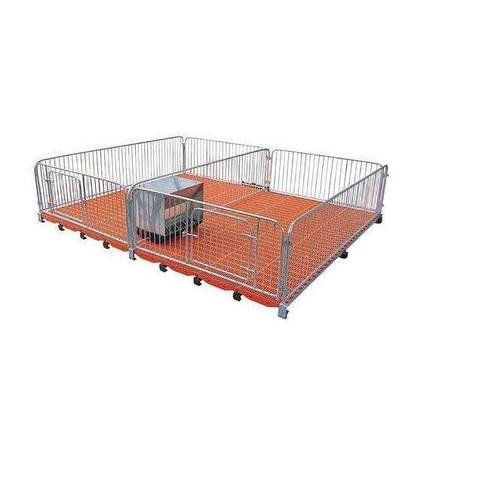 厂家供应小猪保育床仔猪保育床母猪产床双体两栏带食槽2.1*3.6