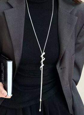 韩版小蛇长款毛衣链气质百搭女款