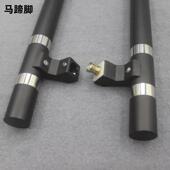 加厚玻璃有框门拉手双亮环推拉门拉手烤漆防盗门不锈钢亚黑色把手