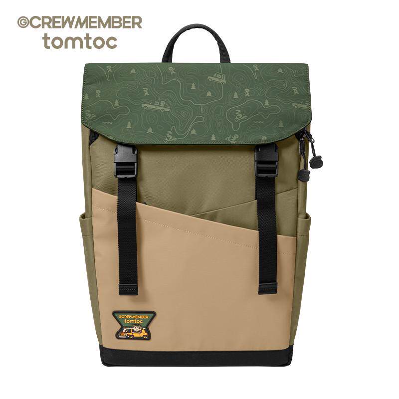 tomtoc x 吉考男款工业双肩包斯休闲背包潮流电脑包书包通勤新款