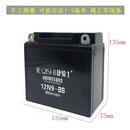 摩托车电瓶12V9a免维护通用125摩托车干电瓶踏板车12v7ah蓄电池
