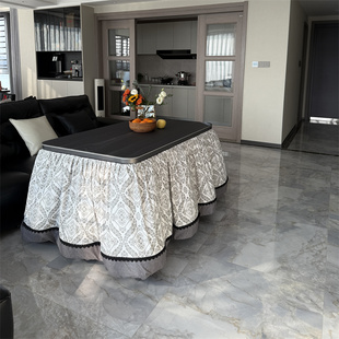 电取暖桌轨道拉链款加厚可脱胆拆洗烤火被烤火桌罩侧挂式取暖罩