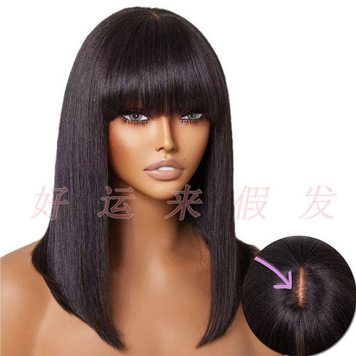 human hair wigs bone straight human hair bob wigs for women