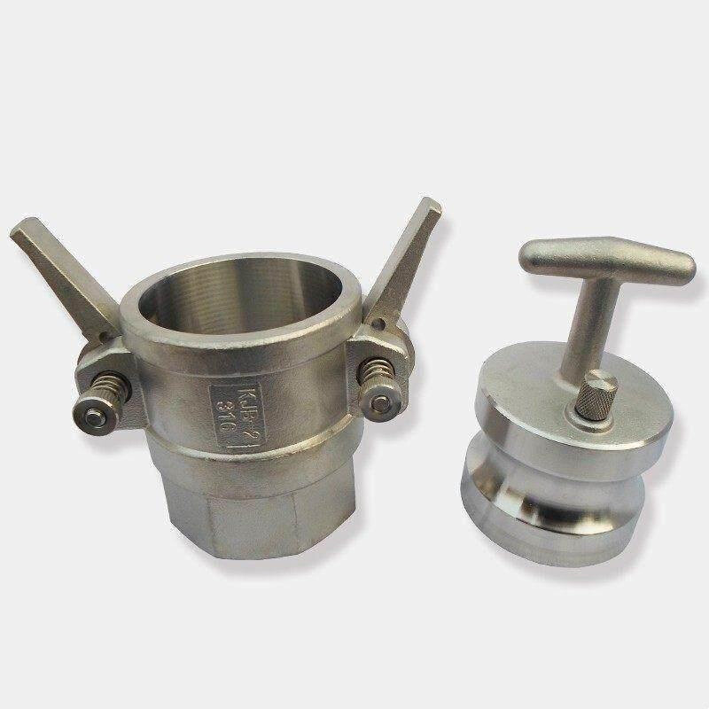 304不锈钢kjb型液化气液氮鹤管槽罐车专用高压防爆快速接头1寸2寸