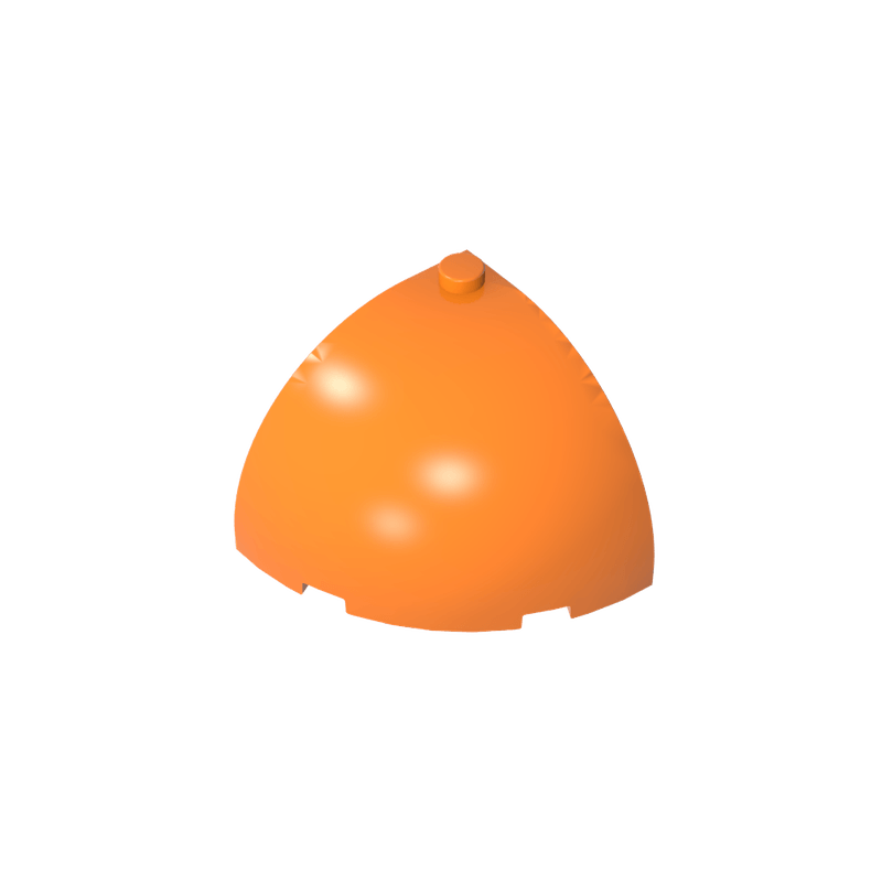 兼容国产积木49612小颗粒MOC拼插散件转角圆顶弧砖 4x4x2-2/3