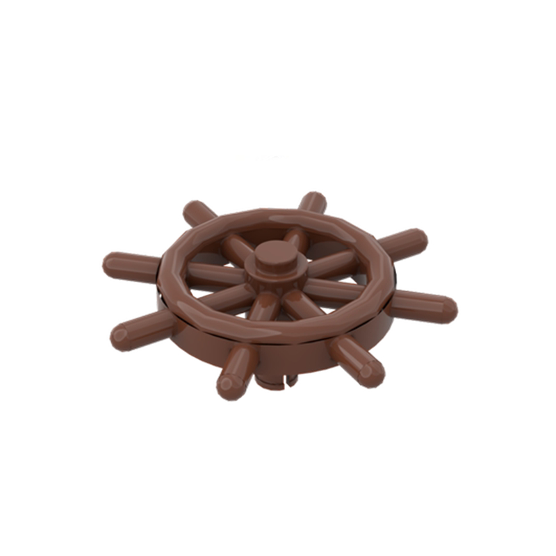 兼容积木 4790 小颗粒积木散件零配件 6x6航海船舵 方向盘