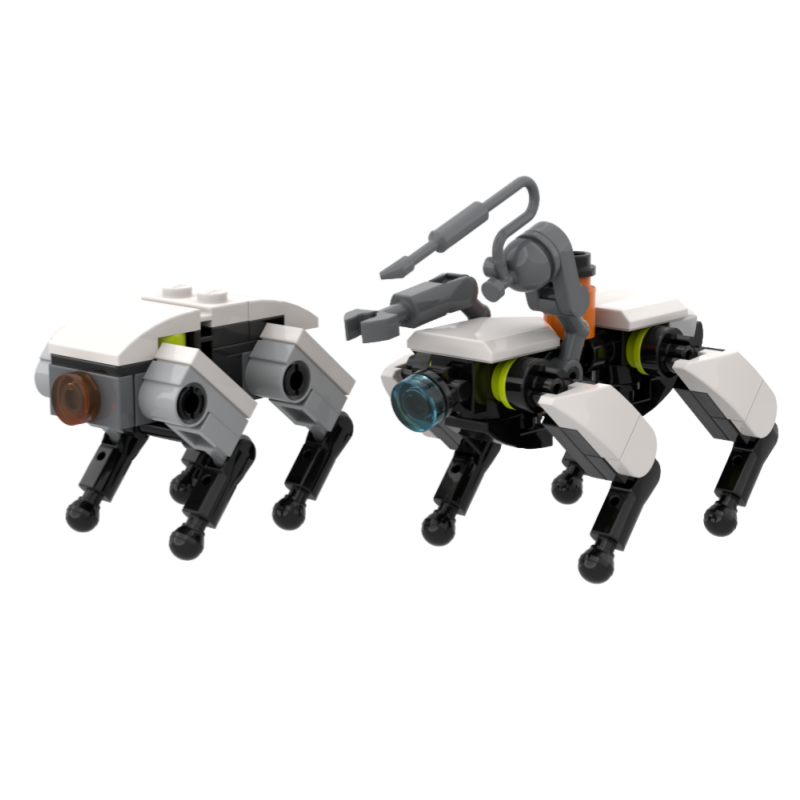 国产小颗粒积木moc 新款机器狗 战争机械狗模型拼插玩具 孩子礼物