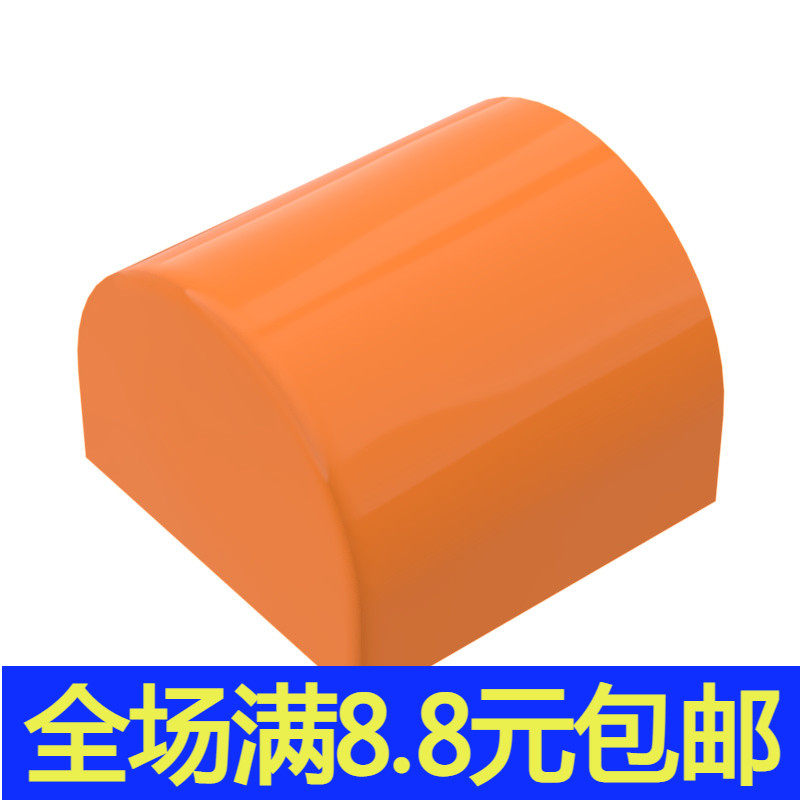 国产MOC 49307 光面弧形砖 小颗粒积木 中国国产DIY配件道具1x1