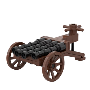 第三方MOC中世纪战争大炮战壕老式火炮榴弹炮拼装积木玩具男孩