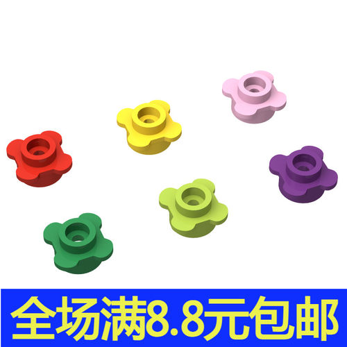 国产MOC 33291 圣诞花环 积木兼容国产零配件 1x1植物花草 28573