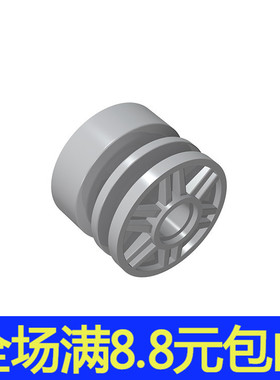 MOC兼容 55981 中国国产小颗粒拼插积木零配件1个 18x14mm轮毂