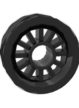 MOC 30155 小颗粒益智积木散件拼装积木零配件 小轮毂