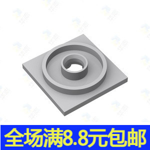 兼容国产积木3403旋转台4x4底座 73603MOC小颗粒中国产零配件散件