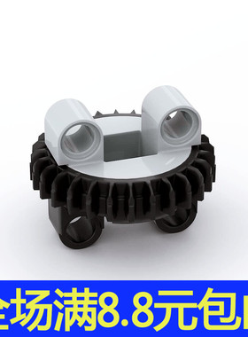 兼容国产积木99009+99010 28齿轮旋转盘平台 国产科技机械配件