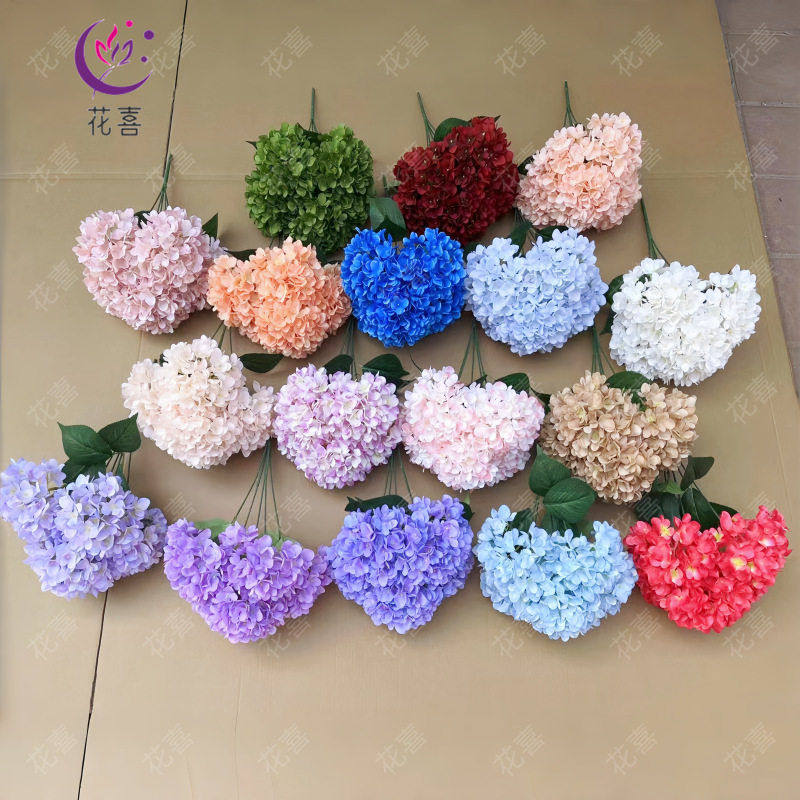5头法国绣球仿真花婚庆假花婚礼堂家居装饰花墙布景花排插花花卉,家居饰品,仿真花/假花,淘宝优惠券,粉丝福利购,淘宝优惠卷