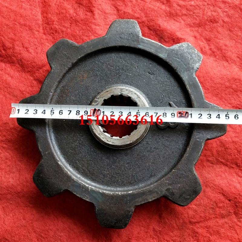 艾禾驱动轮新款15键8齿履带旋耕机收割机A8行走驱动耐磨8角轮