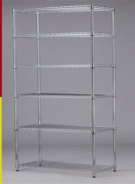 多功能六b层厨房置物架厨具层架不锈钢色金属收纳架落地储物架定