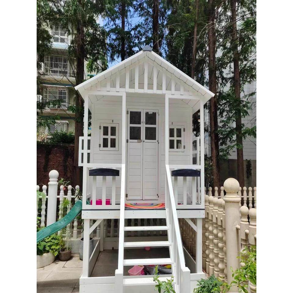 防腐木屋设备房碳化木空调室外机房庭院室外工具房木屋警卫亭亭