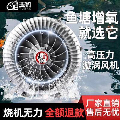 大功率高压漩涡通风机强力工业鼓风机旋涡式气泵罗茨涡轮鱼塘增氧