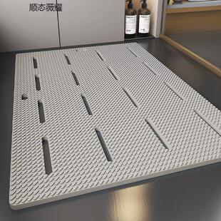 浴室防滑地垫家用卫生间淋浴房踩脚垫冲凉房洗澡隔水防摔加厚垫子