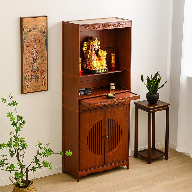新中式供桌佛龛神台家用神龛佛柜财神爷柜子观音菩萨供奉桌香案台